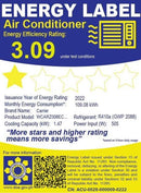 WCARZ006EC1 CARRIER 0.5HP WINDOW AIRCON