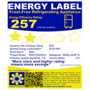 RDNT232I50VS 7.4CUFT BEKO TOP MOUNT INVERTER REF