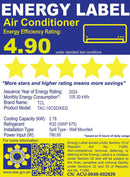 TAC-10CSD/KEI2 TCL 1HP AI SPLIT INV AC FULL DC