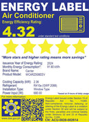 WCARZ008EEV CARRIER 0.75HP WDW INV AC TD OPTIMA