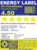 WCARZ009EEV CARRIER 1HP WDW INV AC TD OPTIMA