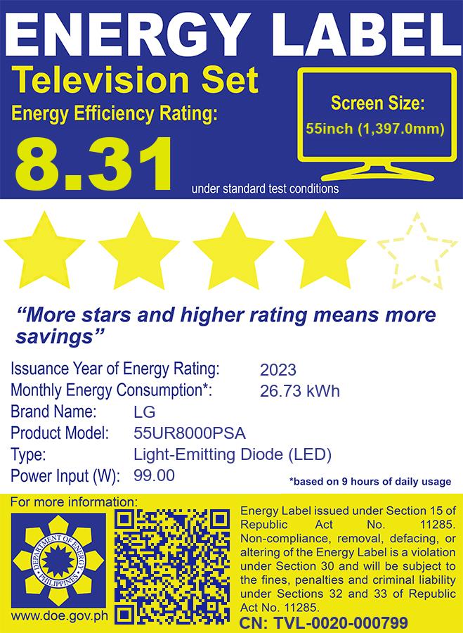 55UR8000PSA LG 55" REAL 4K SLIM FRAME THINQ AI TV