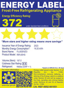 INR-83HS 7CUFT FUJIDENZO NO FROST HD INV REF