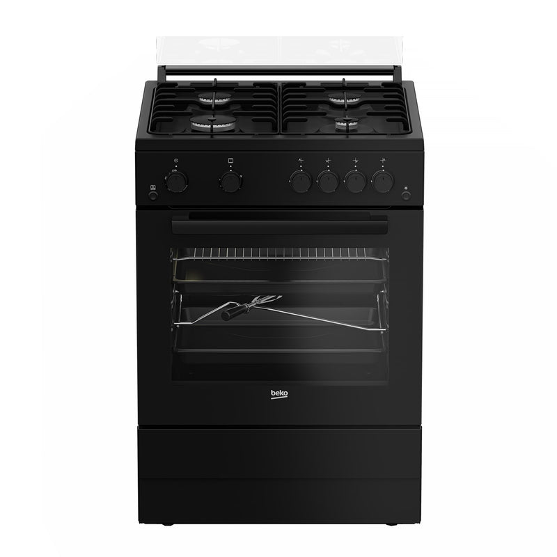 FSGT62110GB BEKO BLK 60CM RANGE 4 GAS BURNERS