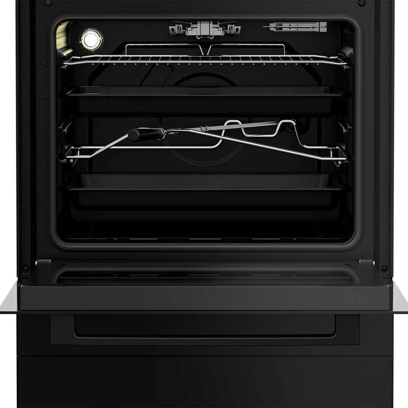 FSGT62110GB BEKO BLK 60CM RANGE 4 GAS BURNERS