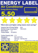 HSN/U09IPX3 LG 1HP SPLIT INV AC