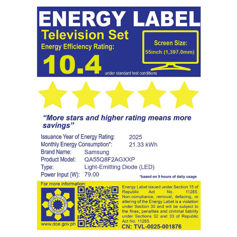 QA55Q8F2AGXXP SAMSUNG 55`` QLED 4K SMART TV