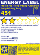 RB45DG600ES9TC 16.2CUFT SAMSUNG BMF INV REF