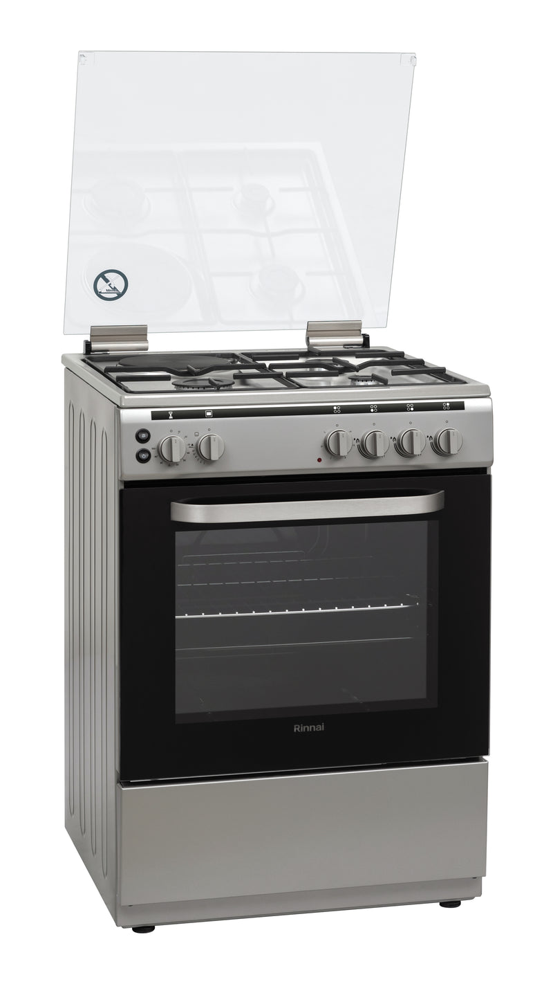 RFM-GG64MA-FM RINNAI 60CM SS GAS RANGE 3GAS+1ELEC