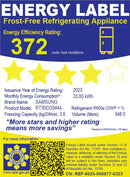 RT35CG5444S9TC 12.3CUFT SAMSUNG TMF INV REF