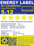 SRK/C18YYP-W7 MITSUBISHI 2HP DLX SPLIT AC