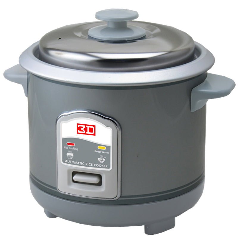 3D RC-3C 0.6 L Metallic Gray Rice Cooker