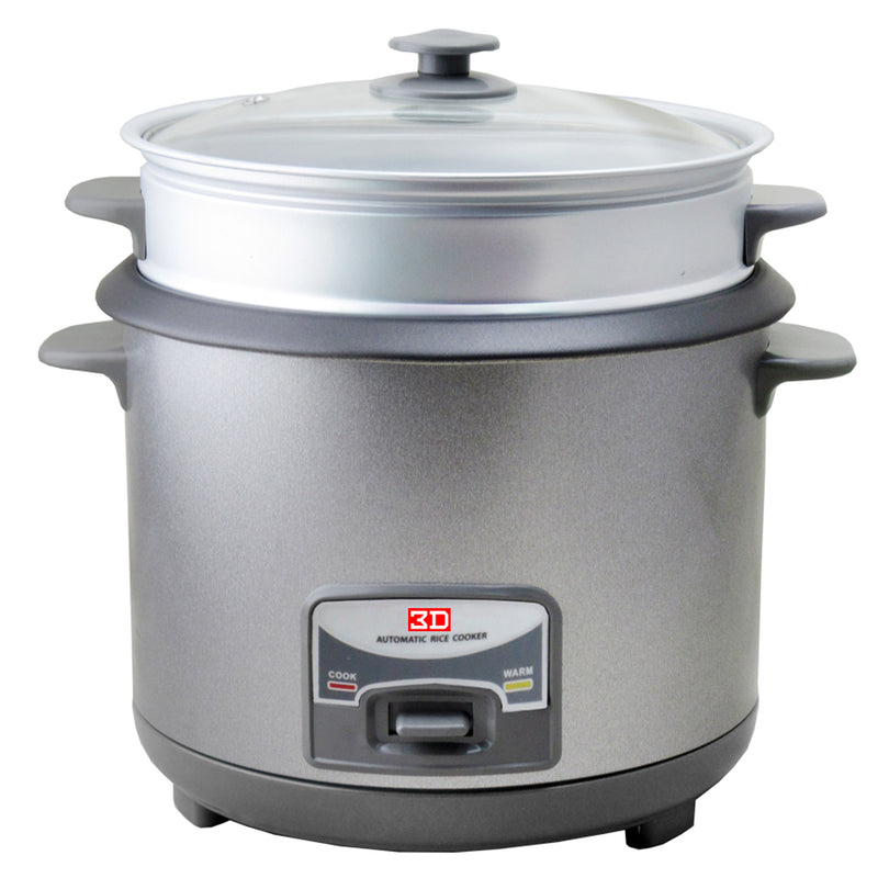 RC-8C 3D 1.5L GRAY RICE COOKER W/ STEAMER