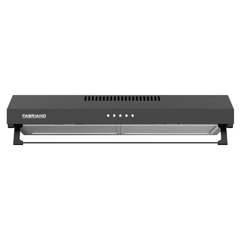 FHL602BLI FABRIANO 60CM BLK RANGEHOOD 1 MOTOR