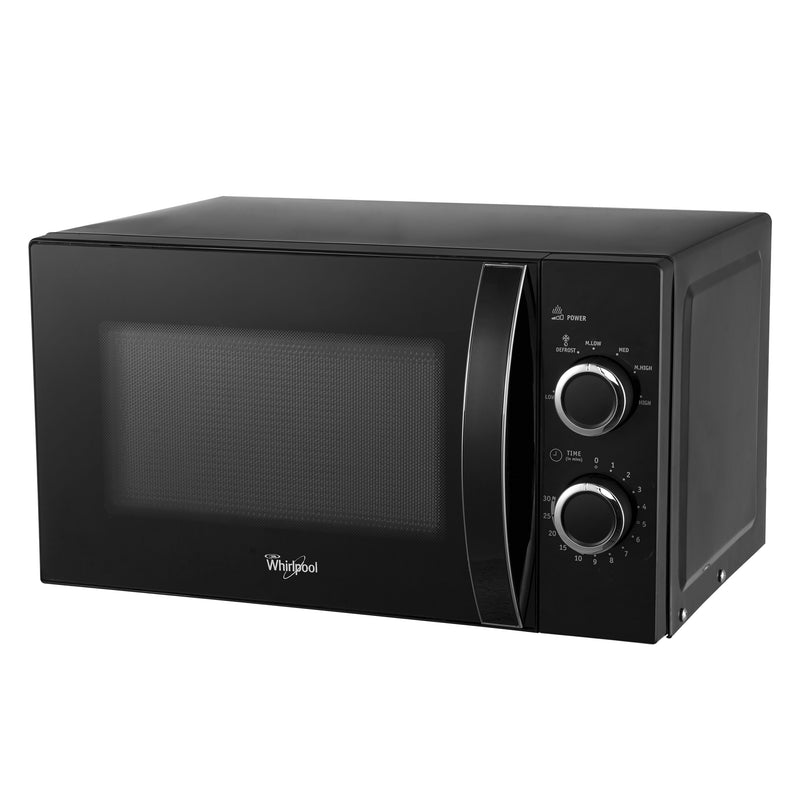 MWX-201XEB 20L WHIRLPOOL BLK ROTARY MICROWAVE