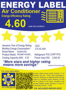 AR24BYHAMWKNTC+XTC SAMSUNG 2.5HP SPLIT WF INV AC