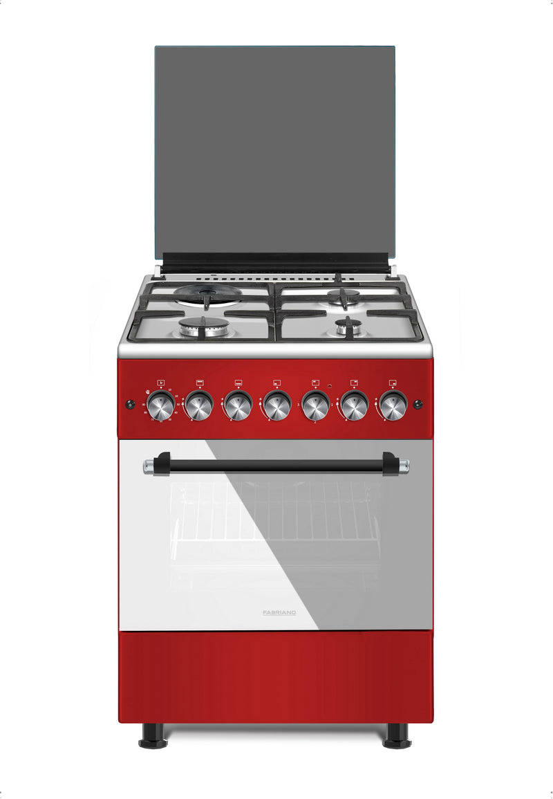 F6TS31G2-RD FABRIANO 60CM RED RANGE 3 GAS+1 ELEC
