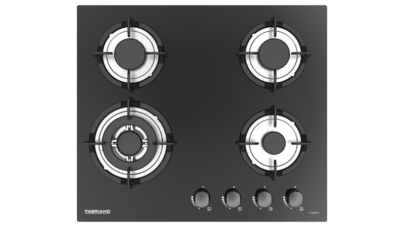 FCG640TG FABRIANO 60CM TEMP GLASS BI-HOB 4 GAS