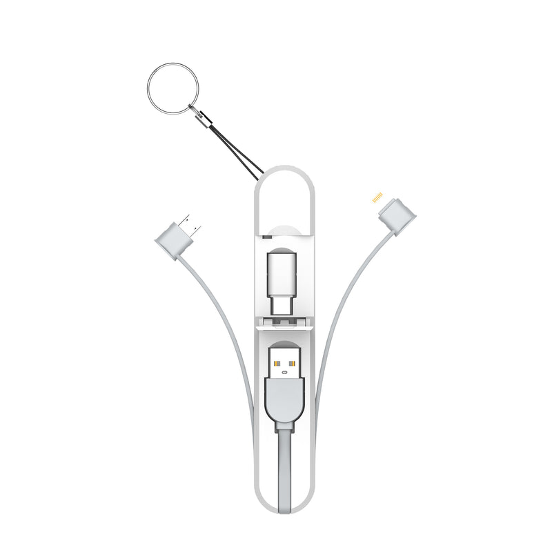 LDNIO- LC130 3 IN 1 CABLE 45CM WHT