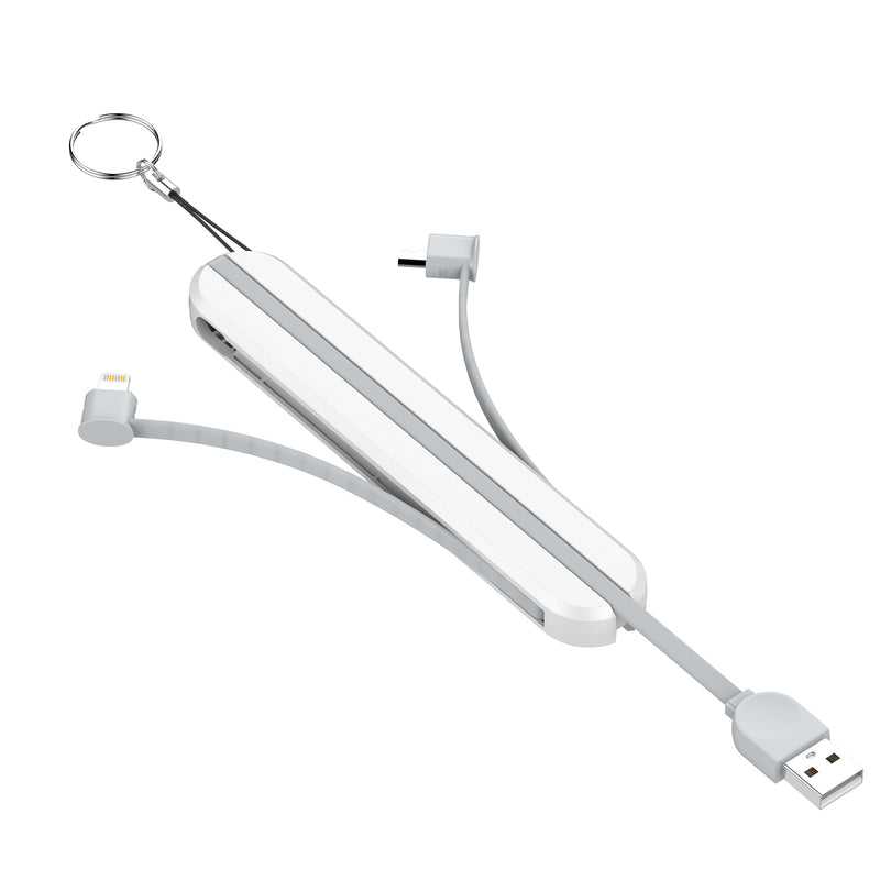 LDNIO- LC130 3 IN 1 CABLE 45CM WHT