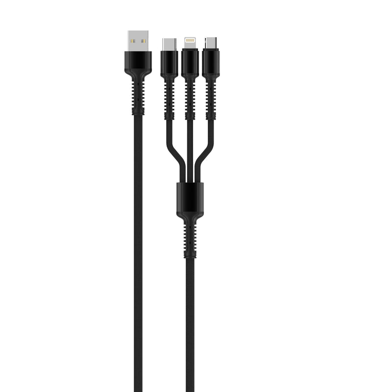 LDNIO - LC93 3 IN 1 CABLE 1.2M GREY